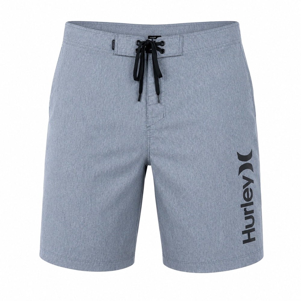 Hurley‎ board shorts Mens Blue Heathered mens 36 Logo Graphic Swim Trunks beach